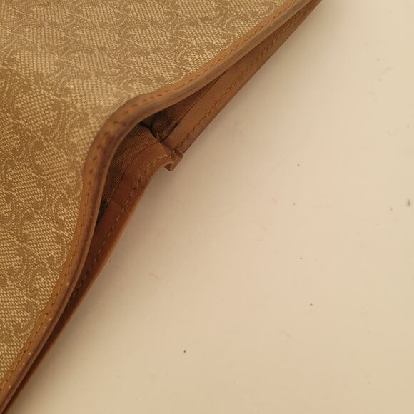 Celine Vintage Bifold Leather Beige Tan Wallet Medium Folding Card Bill Holder - Picture 10 of 13